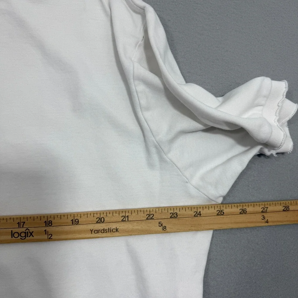 Vintage Polo Ralph Lauren Polo XL White Polo Shirt Distressed Grunge Preppy 90s